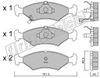 Фото Колодки тормозные дисковые передние Kia SEPHIA 93- 129.0 1290 Fritech