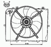 Фото Вентилятор радиатора (с корпусом) MERCEDES E T-MODEL (S210), E (VF210), E (W210) 2.1D-3.0D 12.96-03. 47066 Nrf