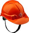 Фото Каска строительная защитная оранжевая, мех-м регулировки размера ЗУБР 110941 Зубр