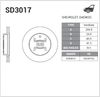 Фото SD3017 SANGSIN Диск тормозной передний вентилируемый CHEVROLET LACETTI (2003- )/ OPTRA II (2003- ), SD3017 Sangsin