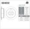 Фото SD4032 SANGSIN Диск тормозной задний TOYOTA LAND CRUISER J200 4.5D/4.7 07-/LEXUS LX570 08- задний SD4032 Sangsin