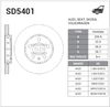 Фото SD5401 SANGSIN Диск тормозной задний AUDI A2/A3/VW GOLF IV/V/SKODA FABIA/OCTAVIA передний вент.D 256 SD5401 Sangsin