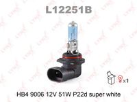 Лампа галогеновая HB4 9006 12V 51W P22D SUPER WHIT L12251B Lynx
