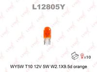 Лампа накаливания WY5W T10 12V 5W W2.1X9.5d L12805Y Lynx