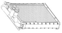 Радиатор отопителя (печки) Skoda Yeti 09--, VW Tiguan 08-- (тип Denso) LRh18N6 Luzar