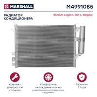 Радиатор кондиционера RENAULT Logan1 (F1,F2),Sandero (до 2008г) M4991085 Marshall