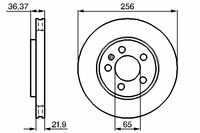 Тормозной диск задний Левый/Правый AUDI A3, TT 0 986 478 482 Bosch