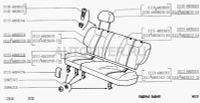 Подушка сиденья заднего ВАЗ-2111-12,2171-72 (компл 2111682011010 Автоваз