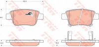 Тормозные колодки задние дисковые TOYOTA AVENSIS(_ GDB3337 Trw/Lucas