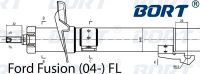 Стойка амортизационная газомасляная передняя левая Ford Fusion (JU ) 08.02 ~. G22048042L Bort