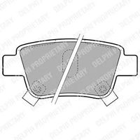 Колодки тормозные задние дисковые к-кт для Toyota Alphard 2008-2014 LP1785 Delphi