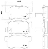 Колодки тормозные задние дисковые к-кт для Great Wall HOVER H6 2011-2017 2171901 Textar