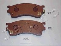 Тормозные колодки передние Mazda 323/626/Xedos 6 1.6-2.5 -04 50399 Japko