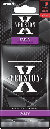 Освежитель (ароматизатор) подвесной картон AREON X-VERSION Вечеринка (360) AXV01 Areon