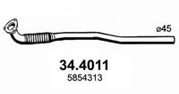 Приемная труба глушителя для Opel Zafira B 2005-2012 34.4011 Asso