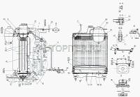 Радиатор охлаждения МТЗ-82 Д-240 медный (метал.бак) 4-х рядный  (А)  70У-1301010 70y1301010 МТЗ
