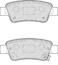 Колодки тормозные задние дисковые к-кт для Honda CR-V 2012> FDB4233 Ferodo