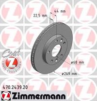 Тормозной диск 470.2439.20 Zimmermann