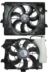 Мотор радиатора Hyundai Solaris (в сборе с крыльчаткой и кожухом) SAT STHNS12010 Sat
